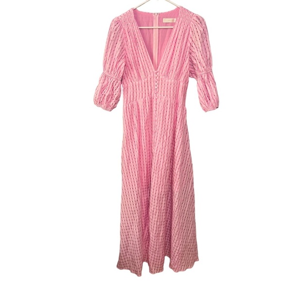 Pink Striped Maxi Dress - Picture 3 of 13